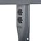 Global Industrial 32H C-Channel Open Flared Fixed Height Leg for 30D Workbench, 1 Leg, Gray 319394GY - alternate 4
